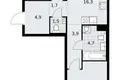 Apartamento 2 habitaciones 58 m² Troitsk, Rusia