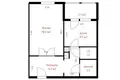Квартира 1 комната 43 м² Минск, Беларусь