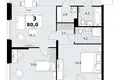 3 room apartment 80 m² Kommunarka, Russia
