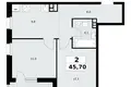 2 room apartment 46 m² Postnikovo, Russia