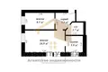 2 room apartment 42 m² Brest, Belarus