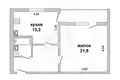 Appartement 1 chambre 48 m² Muchaviecki sielski Saviet, Bélarus