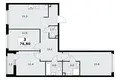 3 room apartment 79 m² Postnikovo, Russia