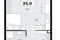 1 room apartment 35 m² Kommunarka, Russia