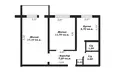 Mieszkanie 2 pokoi 47 m² Homel, Białoruś