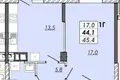 Квартира 1 комната 45 м² Одесса, Украина