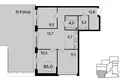 4 room apartment 85 m² South-Western Administrative Okrug, Russia