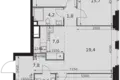 Mieszkanie 4 pokoi 91 m² Moskwa, Rosja