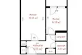 Квартира 1 комната 34 м² Минск, Беларусь