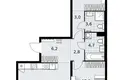 2 room apartment 79 m² Kommunarka, Russia