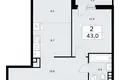 Квартира 2 комнаты 43 м² район Внуково, Россия