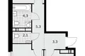 Квартира 2 комнаты 52 м² поселение Сосенское, Россия