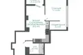 2 room apartment 47 m² Minsk, Belarus