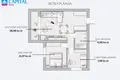 Квартира 3 комнаты 53 м² Вильнюс, Литва