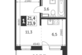 Kawalerka 1 pokój 25 m² Nekrasovka District, Rosja