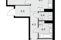 Appartement 3 chambres 57 m² poselenie Sosenskoe, Fédération de Russie