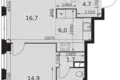 Apartamento 2 habitaciones 53 m² Moscú, Rusia