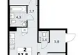 Appartement 2 chambres 58 m² Troïtsk, Russie
