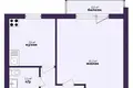 Mieszkanie 1 pokój 35 m² Soligorsk, Białoruś