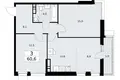 Квартира 3 комнаты 61 м² район Внуково, Россия