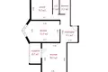 Квартира 2 комнаты 57 м² Минск, Беларусь