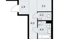 Квартира 2 комнаты 52 м² район Коммунарка, Россия