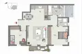 Quartier résidentiel Grand 3 pieces + balcon avec ascenseur et parking