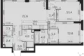 Mieszkanie 3 pokoi 78 m² Moskwa, Rosja