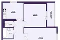 2 room apartment 61 m² Minsk, Belarus