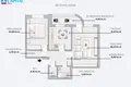 2 room apartment 55 m² Vilnius, Lithuania