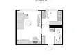 1 room apartment 22 m² Vilnius, Lithuania