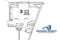 2 room apartment 73 m² Minsk, Belarus