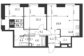 Квартира 3 комнаты 79 м² район Коньково, Россия