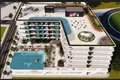 Wohnkomplex Residence Miami 2 with swimming pools and a green area close to Dubai Marina, Jumeriah Village Triangle, Dubai, UAE