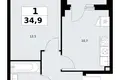 Mieszkanie 1 pokój 35 m² Troick, Rosja