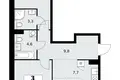 3 room apartment 61 m² poselenie Sosenskoe, Russia