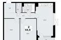 Квартира 2 комнаты 69 м² район Коммунарка, Россия