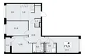 4 room apartment 78 m² Postnikovo, Russia