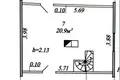 Casa 60 m² Miasocki sielski Saviet, Belarús