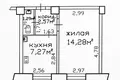 Квартира 1 комната 25 м² Гомель, Беларусь