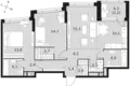 Apartamento 3 habitaciones 84 m² Moscú, Rusia