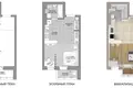 Квартира 1 комната 32 м² Минск, Беларусь