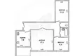 3 room apartment 61 m² Pruzhany, Belarus