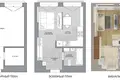 Квартира 1 комната 29 м² Минск, Беларусь