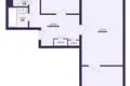 Квартира 3 комнаты 59 м² Минск, Беларусь