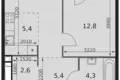 Apartamento 2 habitaciones 47 m² Moscú, Rusia