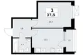 Appartement 1 chambre 38 m² Kommunarka, Russie