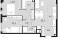 Wohnung 3 zimmer 66 m² Nordwestlicher Verwaltungsbezirk, Russland