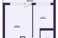 Appartement 1 chambre 34 m² Minsk, Bélarus