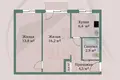 2 room apartment 45 m² Barysaw, Belarus